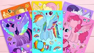 [ToyASMR] 🌈 My Little Pony Adorable Wings Decorate With Sticker Book Twilight Sparkle #mlp #asmr