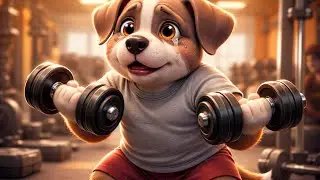 Log haste rahe..puppy strong banta gya💪|#cartoon #motivation|