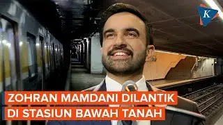 Malam Ini Zohran Mamdani Dilantik Sebagai Wali Kota New York di Stasiun Bawah Tanah