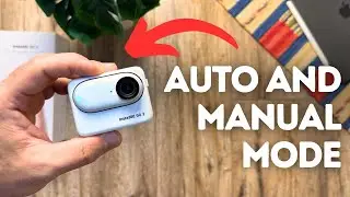 How to switch between auto and manual mode on the Insta360 Go3?