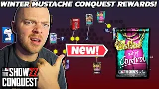 ALL HIDDEN REWARDS FOR THE WINTER MUSTACHE CONQUEST MAP! MLB THE SHOW 22!