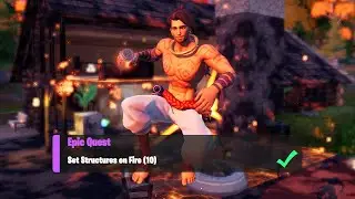 Set Structures on Fire (10) - Fortnite Week 4 Epic Quests