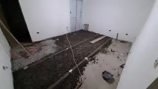 Contra-piso enchimento leve (argila expandida com nata de cimento).