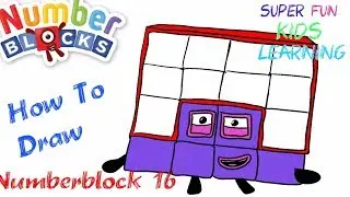 How To Draw Numberblocks 16 Numberblocks Drawings Numberblocks Coloring Pages