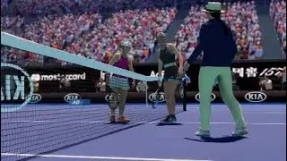 AO tennis 2 exhibition tournament Ash Barty vs Kristina Milandenovic