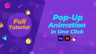 How To Create POP-UP Animation in After Effects: FULL PART:Basic to Advanced - in 1 Click-Quick Tuts