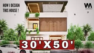 How I design this 30'X50' House for the Jaipur client | WHYARCH STUDIO |