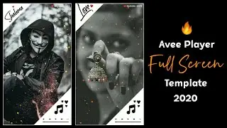 Avee player full screen template download, Avee player editing, Trending whatsapp status tutorial