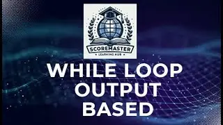 While loop output based