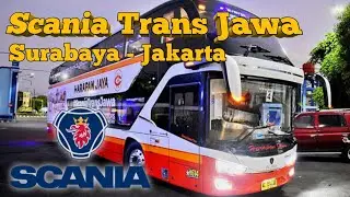 Murah & Nyaman Naik Double Decker Harapan Jaya SR2 Scania K 410 IB rute Surabaya - Jakarta