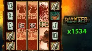 🎰 Wanted Dead или Wild Бонусная игра слота Большой выигрыш x1534 💰 Онлайн-казино