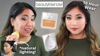 2 Day Wear on Beauty Blender Bounce Liquid Whip Long Wear Foundation for Oily & Acne Skin!