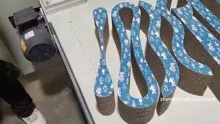 Full set of CNC automatic cat scratch board production equipment（猫抓板切割机）