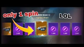 Only 1 spin luck 🤞🏻 legendary weapon 1 token free in mech arena 