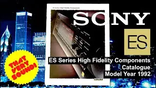 Browsing Brochure - SONY ES High Fidelity Components Catalogue Model year 1992 US Market