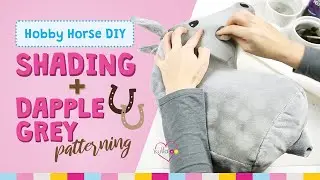 How to shade the fur of a Hobby Horse incl. tutorial on how to paint dapples for a dapple grey horse