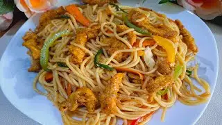 Restaurant Style Chicken Chew mien At Home By Delicious Storm Tasty And Simple