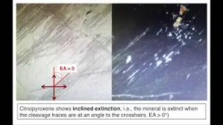 Distinguishing between cpx/opx in thin section