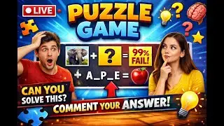 LIVE Puzzle Challenge | Can You Solve This? | Brain Teaser Live