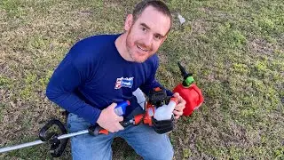 Correct Way To Mix Gas and Oil For a ChainSaw, WeedEater String trimmer.  Easy 2 Cycle Oil Gas Mix!
