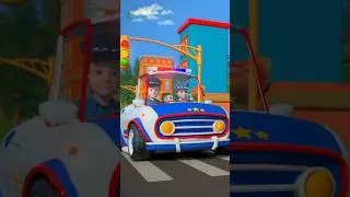 Wheels on the Police Car, Police Vehicle Song #nurseryrhymes #kidssongs