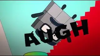 Numberblock 9 Fail Down on the ￼￼￼stares #numberblocks #memes #vivapi&ntilde;ata #chickengun