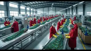 Inside a Realistic Peacock Feather Factory | Automatic Clothing & Packaging Process 