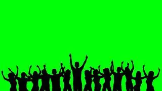 Crowd Silhouette Overlay Effect 3   Green Screen   Kinemaster, After Effects, Premiere Pro, Blender