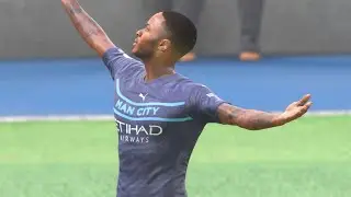 FIFA 22 - Superb finesse shot by Raheem Sterling 🔥