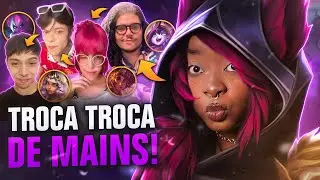 TROCA TROCA DE MAINS! 🔄 (ft. Clarity, Drawyu, Lys & Shimas) │ League of Legends - Jinkiwinkki