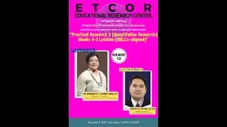 &ldquo;Practical Research 2 (Quantitative Research) Quarter 1 Weeks 4-5 Lessons (MELCs-aligned)&rdquo; by ETCOR