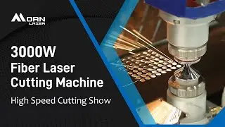 3000W Fiber Laser Cutting Machine Process Show - Fly Cut