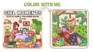 Color with me (ASMR) 'Girl moments' by Coco Wyo using Ohuhu markers ✏️ #adultcoloring #asmr