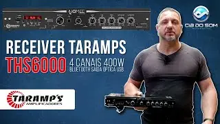 Receiver para seu home theater Taramps THS6000 4 Canais 400W RMS