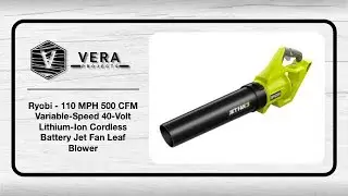 Ryobi - 110 MPH 500 CFM Variable-Speed 40-Volt Lithium-Ion Jet Fan Leaf Blower