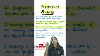 Preference Shares || Class 11 Business Studies || Ch- Business Finance | What are Preference Shares