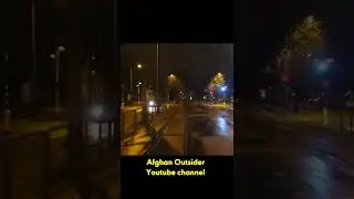 02 seconds Tram night walking in antwerpen city