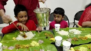 Serving Colourful Onam Sadhya || Onam Celebration 2022