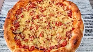 ПІЦА як у піцерії за 15 ХВИЛИН 🍕 Домашня піца 🍕Рецепт тіста на піцу🍕