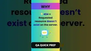 API Status Code 404 Explained 🌐| QA Interview Question #qasession #interviewquestions