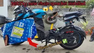 New chain sprocket installed in my  ns125 ✅😊🙏