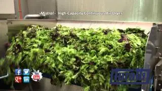 Salad Air Drying System designed for high-capacity  by Turatti