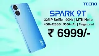 Tecno Spark 9T Launched With 32MP Selfie 🔥 First Look, Price, Specs, Features, Camera, Review