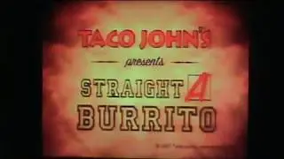CMGUS VCR CLASSIC COMMERCIALS: 2007 TACO JOHN'S WHIPLASH THE COWBOY MONKEY STRAIGHT A BURRITO