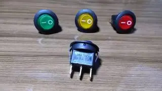 Botão LED liga/desliga 12V Chave Gangorra