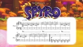The Legend Of Spyro: A New Beginning - Menu/Credits (Piano Cover w/ Sheet Music)