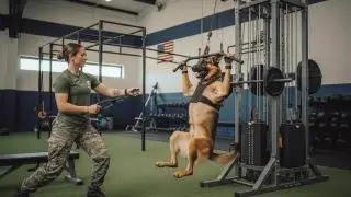 K9 Dog Performs Human-Style Exercises | Top BEST Dog Training Techniques