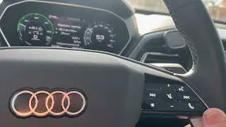 Audi Q4 морозная поездка на электричке.