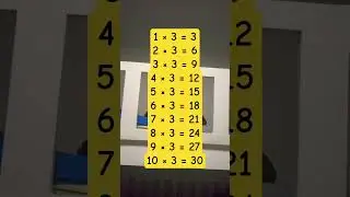 3 Times Tables #numberblocks #learntocount #learning #mathsforkids