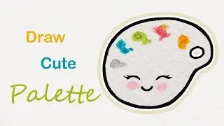 How to draw a cute Palette | Step by step art for kids
